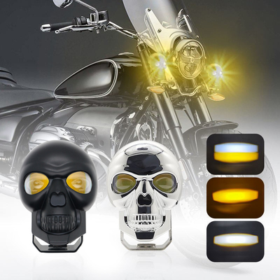 3calowe 40w motocyklowe reflektory głowicy zewnętrzne reflektory LED Mini światło jazdy podwójne kolory