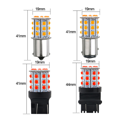 Długotrwałe białe sygnały skrętowe LED dla samochodów 12V Aluminiowy stop Biały Żółty Czerwony 3030 33SMD