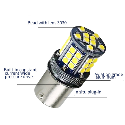 Zestaw aluminium LED sygnały skrętu wskaźniki 3030 39 SMD 12v 1156 BA15S 1157 BAY15D T20 T25 sygnał skrętu samochodu