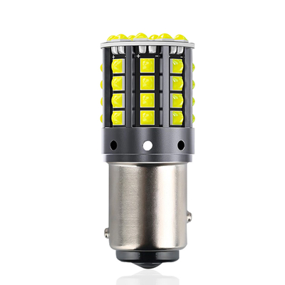 Białego stopnia aluminium LED sygnały skrętu 1156 1157 T20 3030 44SMD światło odwrotne 12V 24V
