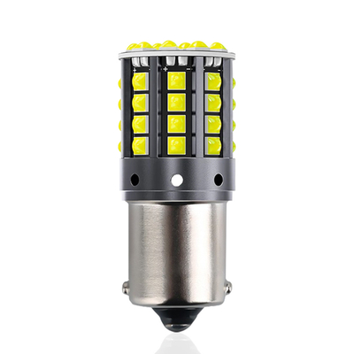 Białego stopnia aluminium LED sygnały skrętu 1156 1157 T20 3030 44SMD światło odwrotne 12V 24V