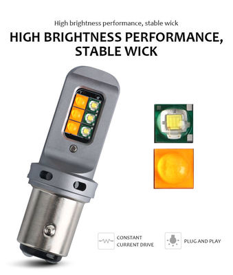 Długotrwałe światła sygnalizacyjne 5W LED z 1156 uniwersalnymi żarówkami LED 12smd 1156 P21W BA15S PY21W 3157 7443 Canbus