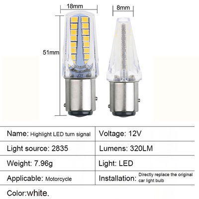 1157 32SMD Bursztyn LED Światła sygnalizacji skrętu hamulca LED Żarówka samochodowa Ogon zatrzymać skrętu sygnał odwrotny dla motocykla