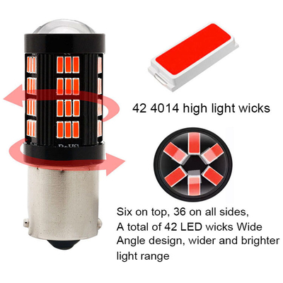 1157 1156 4014 66 SMD światło hamulcowe LED Samochody odwracające wnętrze żarówki LED Auto Canbus
