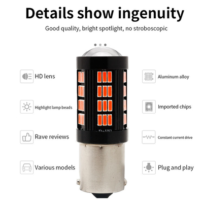 1157 1156 4014 66 SMD światło hamulcowe LED Samochody odwracające wnętrze żarówki LED Auto Canbus