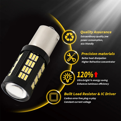 1157 1156 4014 66 SMD światło hamulcowe LED Samochody odwracające wnętrze żarówki LED Auto Canbus