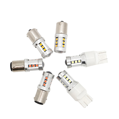 Uniwersalne białe światła świetlne LED dla samochodów1156 1157 3030 15SMD LED żarówka biała żółta tablica rejestracyjna Canbus wnętrze LED