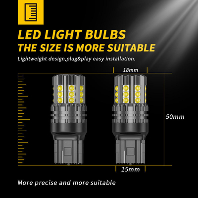 Białe światła świetlne LED Auto 12V 24V 2835 45SMD 1156 1157 T25 3156 3157 T20 7440 7443 Canbus Żarówki samochodowe Led