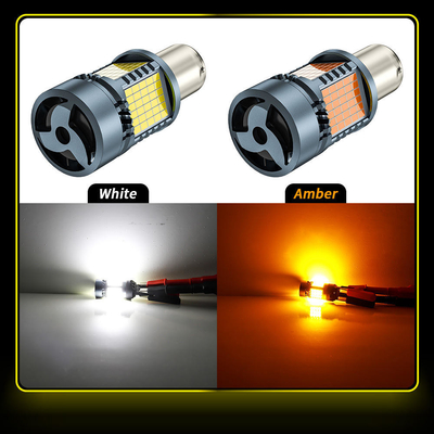 Żarówka LED z Canbusem 2016 120SMD T20 1156 1157 3156 3157 Światła hamulcowe LED z sygnałem skrętu z automatyczną lampą wentylatora
