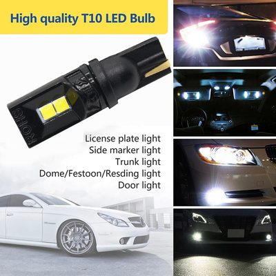 360 stopni LED żarówki T10 194 168 147 W5W 3030 Samochód LED żarówki wnętrza błędu wolne Licencja tablica światło