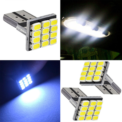 Moc 9W żarówki LED wodoodporne IP67 360 stopni światło samochodowe 12v T10 12SMD 1206 3020