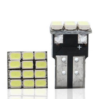 Moc 9W żarówki LED wodoodporne IP67 360 stopni światło samochodowe 12v T10 12SMD 1206 3020