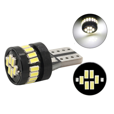 3014 LED Chip Automotive żarówki białe światło 360 stopni kąt wiązki T10 3014 24smd stały prąd Jasny żarówka LED