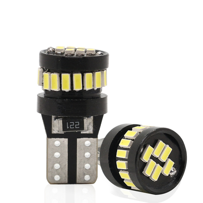 3014 LED Chip Automotive żarówki białe światło 360 stopni kąt wiązki T10 3014 24smd stały prąd Jasny żarówka LED