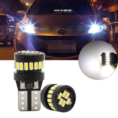 3014 LED Chip Automotive żarówki białe światło 360 stopni kąt wiązki T10 3014 24smd stały prąd Jasny żarówka LED