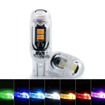 360 stopni LED żarówka samochodowa tablica rejestracyjna światło T10 2835 3030 5smd LED Highlight 5W5 Niepolarna lampa mała szerokość