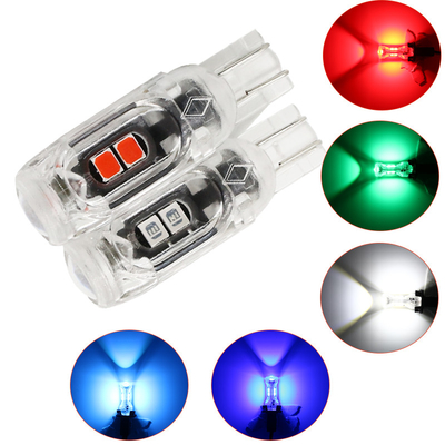 360 stopni LED żarówka samochodowa tablica rejestracyjna światło T10 2835 3030 5smd LED Highlight 5W5 Niepolarna lampa mała szerokość