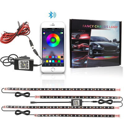 Światła wewnętrzne samochodowe LED Wielokolorowe sterowanie zdalne elastyczne ABS 12V Samochodowe światło LED