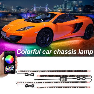 Światła wewnętrzne samochodowe LED Wielokolorowe sterowanie zdalne elastyczne ABS 12V Samochodowe światło LED