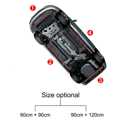 Światła wewnętrzne samochodowe LED Wielokolorowe sterowanie zdalne elastyczne ABS 12V Samochodowe światło LED