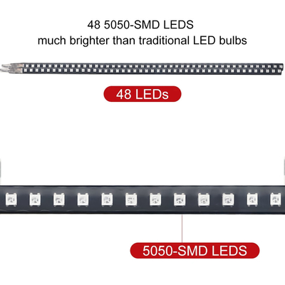 Uniwersalne światła ABS Wnętrze samochodu LED Wodoszczelne 56CM Samochodowe światło błyskowe Strobe Light Knight Rider Scanner Light