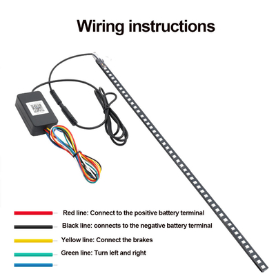 Uniwersalne światła ABS Wnętrze samochodu LED Wodoszczelne 56CM Samochodowe światło błyskowe Strobe Light Knight Rider Scanner Light