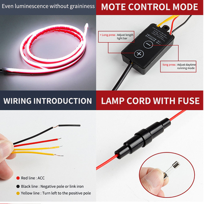 ST-5050-150180APP RGB LED Światła wewnętrzne samochodu z zdalnym sterowaniem wodoodporne i elastyczne