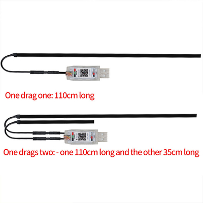 5V PVC USB LED Strip Lights 110cm z APP Remote Control Multi Modes oświetlenia dla atmosfery wewnętrznej