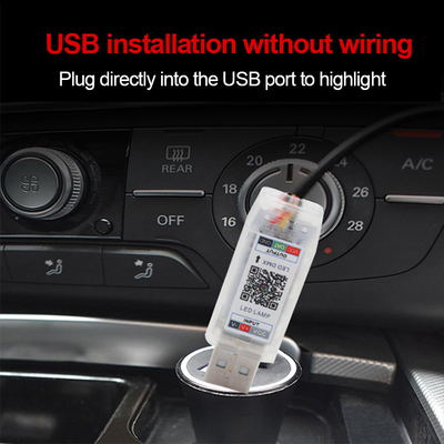 5V PVC USB LED Strip Lights 110cm z APP Remote Control Multi Modes oświetlenia dla atmosfery wewnętrznej