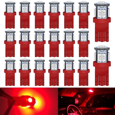 194 Samochodowe żarówki LED 6500K Wedge T10 SMD 5050 Chips