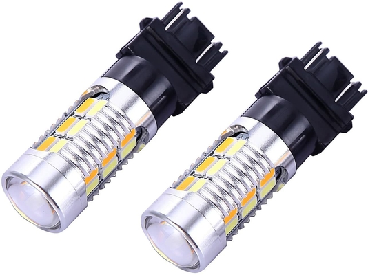 3157 3057 3357 4157 Światła kierunkowskazów LED hamulca Amber Switchback 22 SMD z projektorem