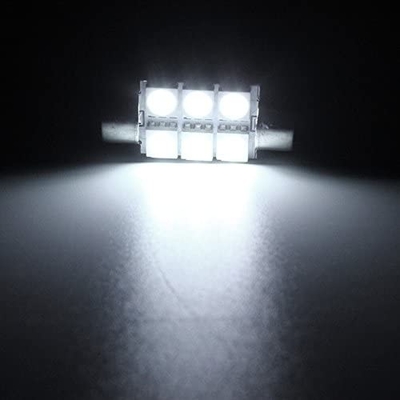 Festoon C5W 5050 6SMD LED oświetlenie wnętrza samochodu żarówka kopuła niebieski biały DC 12V 31mm 36mm 39mm 41mm