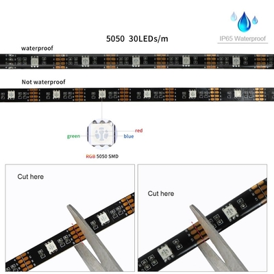 Taśma LED do reflektorów samochodowych USB SMD 5050 RGB Kolorowe DC 5V Elastyczne