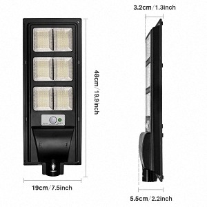 120 Watt Solar Street Light do zewnętrznego światła dziennego 5000K White Flood Endurance IP65 Waterproof